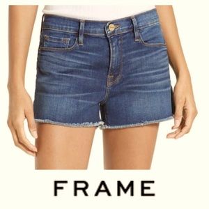 FRAME Le Cutoff Denim Shorts Grand Canyon Wash